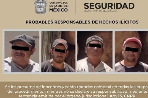 Caen 4 taladores clandestinos en Coatepec Harinas